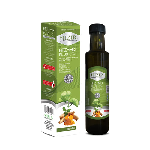 Ginkgo Biloba Curcumin Sıvı Ekstrakt 250 ml - Bitkisel Takviye - Hızır Doğal Ürünler

