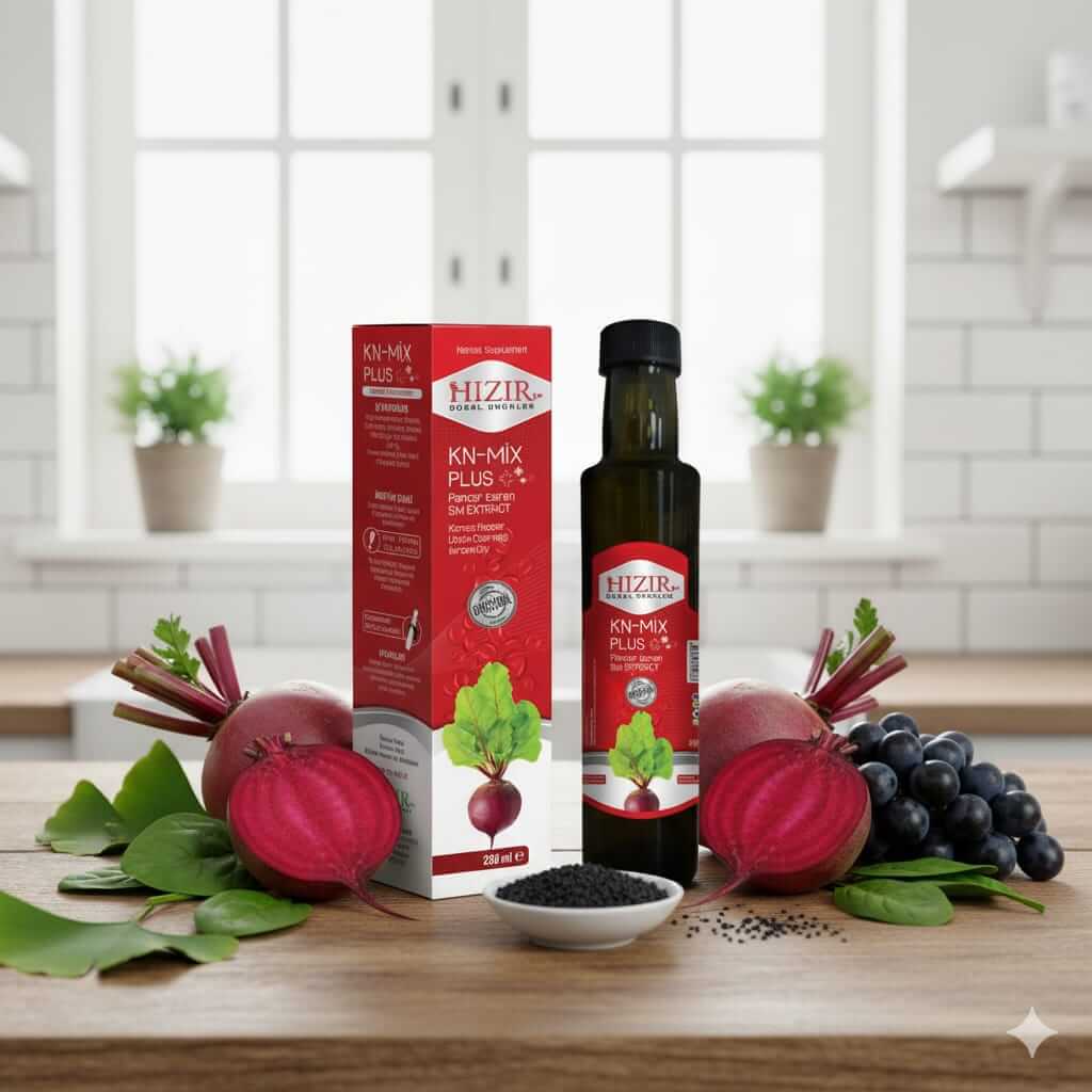 Hızır KN-Mix Plus Sıvı Ekstrakt 250 ml | Kırmızı Pancar, Üzüm Çekirdeği & Isırgan Otu