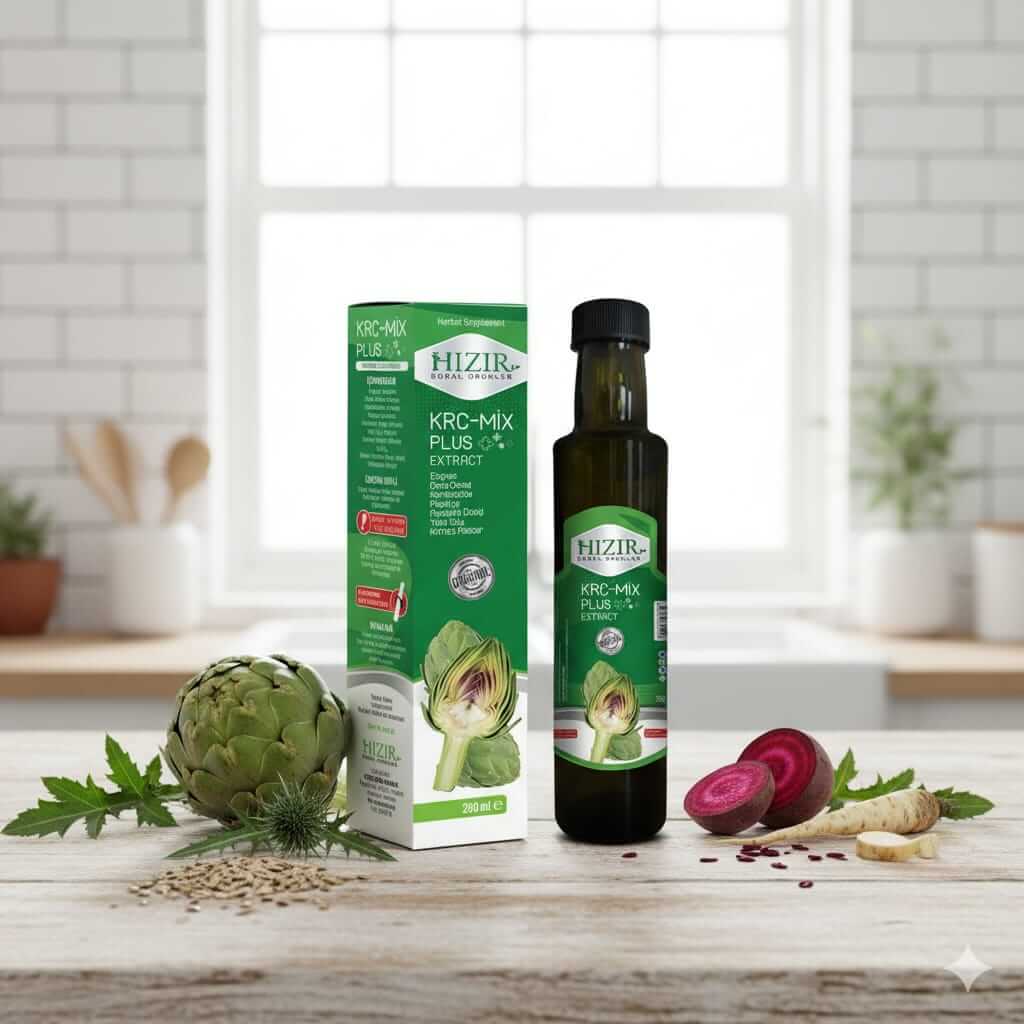 Hızır KRC-Mix Plus Sıvı Ekstrakt 250 ml | Enginar, Deve Dikeni, Karahindiba & Papaya
